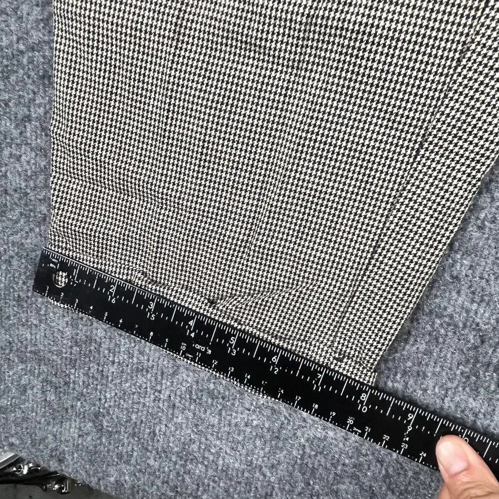 Vintage Tommy‎ Hilfiger Dress Pants Mens 33x30 Brown Houndstooth Pleated Classic
